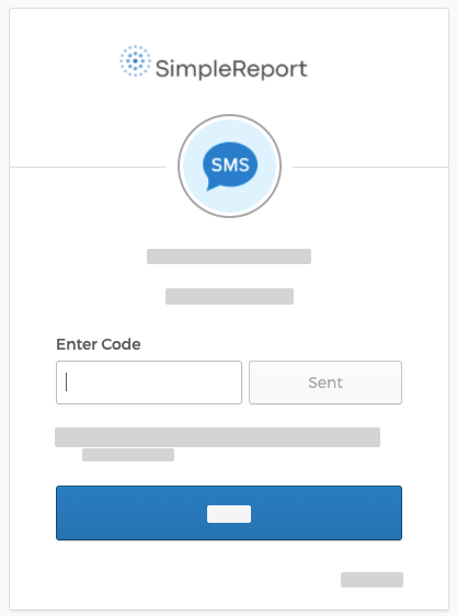 Okta page with the "Enter code" field shown